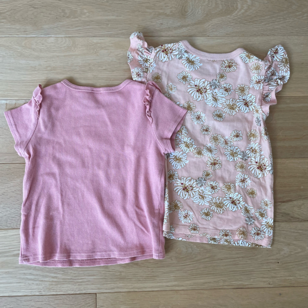 petit main(プティマイン)の90size 半袖Tシャツ2枚 キッズ/ベビー/マタニティのキッズ服女の子用(90cm~)(Tシャツ/カットソー)の商品写真