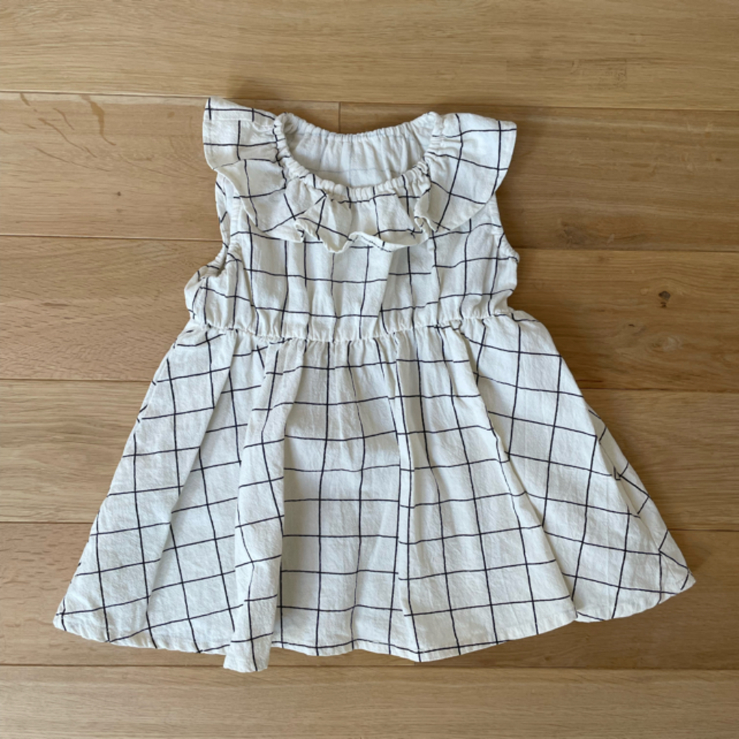 95size ノースリーブワンピース キッズ/ベビー/マタニティのキッズ服女の子用(90cm~)(ワンピース)の商品写真