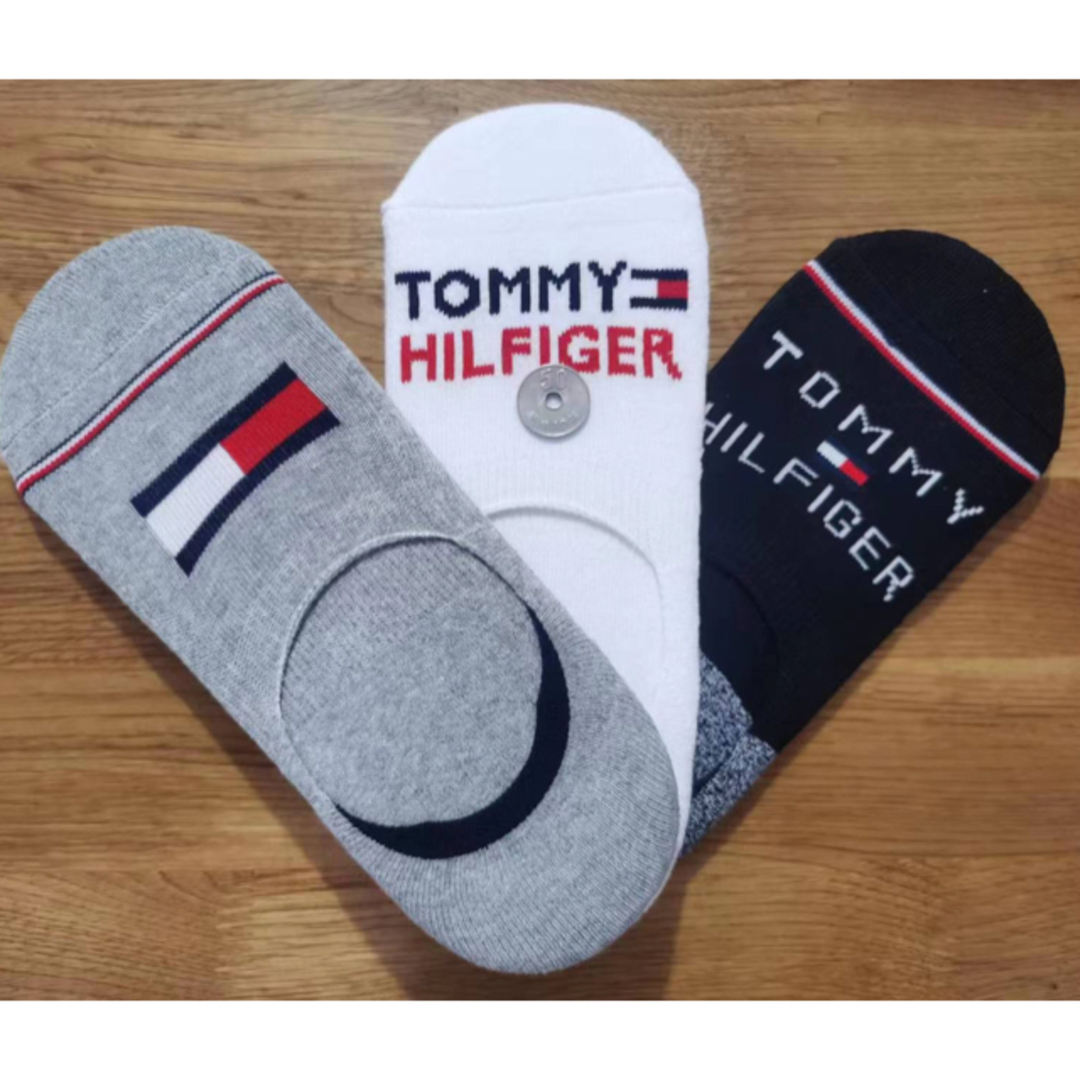 TOMMY HILFIGER(トミーヒルフィガー)の新品トミーヒルフィガーTOMMY HILFIGERメンズ3足セット102 メンズのレッグウェア(ソックス)の商品写真