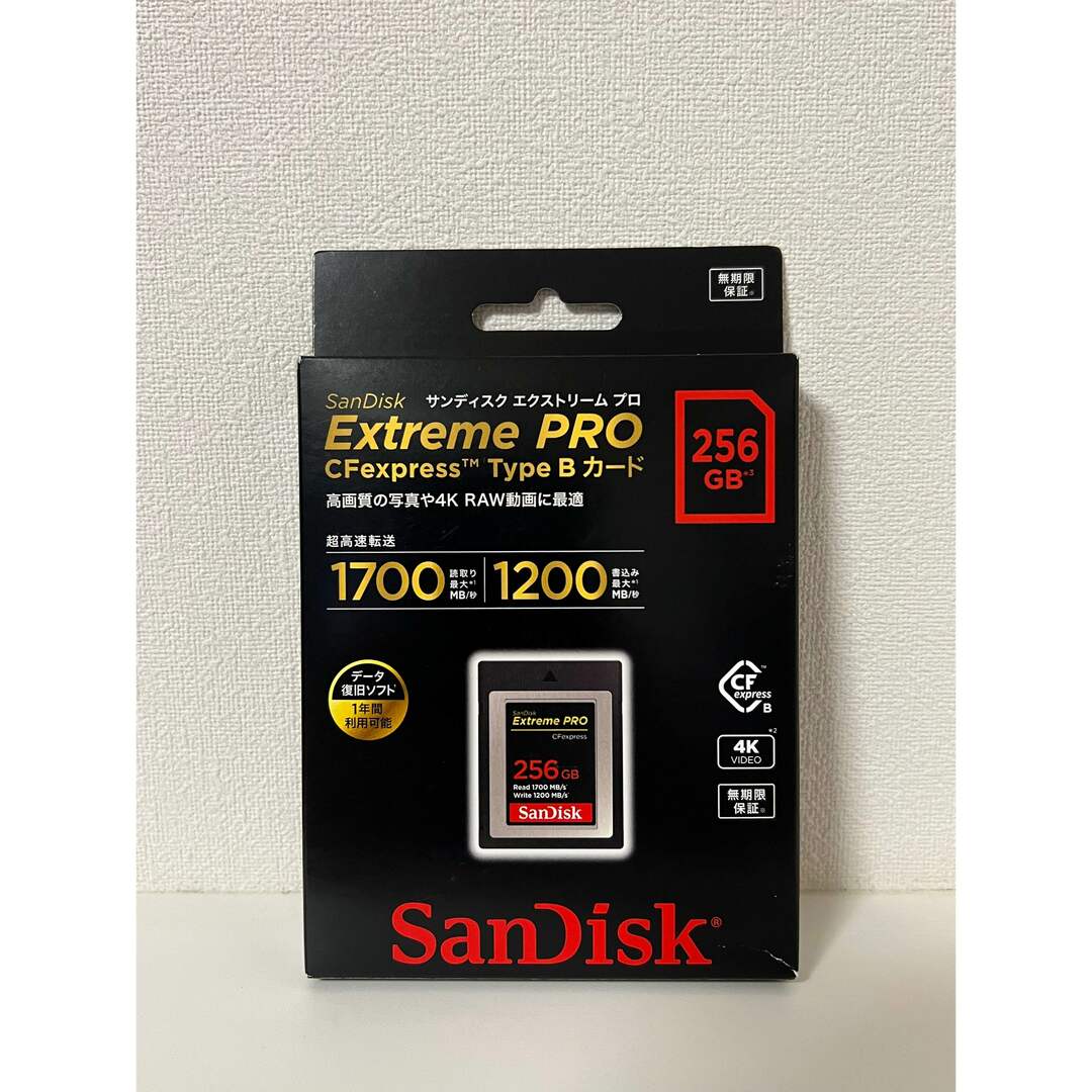 スマホ/家電/カメラCFexpress Type B カード256GB SDCFE256GJN4NN