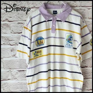 ディズニー(Disney)のDisney　ディズニー　トップス　ポロシャツ　メンズ　レディース【L】(ポロシャツ)