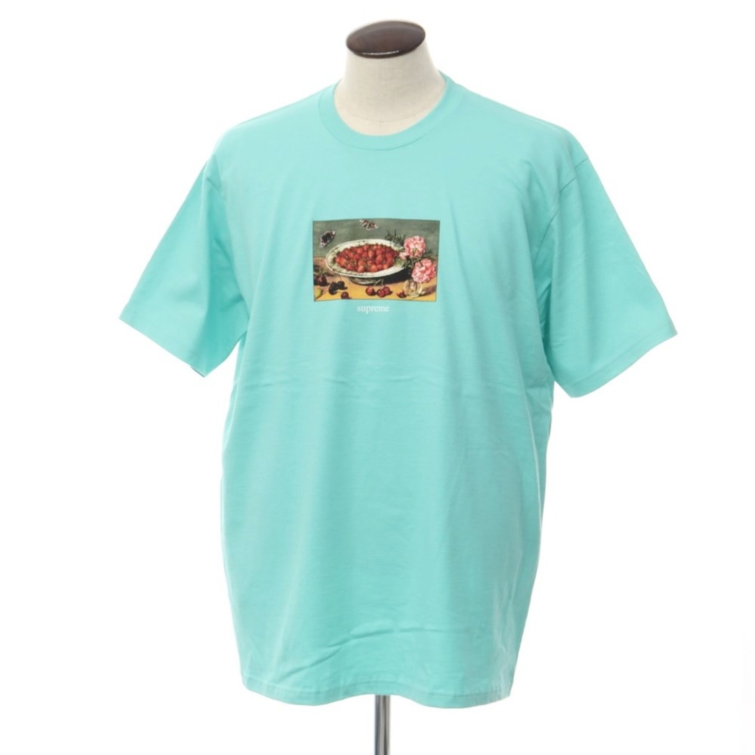 【中古】シュプリーム Supreme 2023年春夏 Strawberries Tee コットン 半袖 クルーネック Tシャツ ミントグリーン【サイズXL】【メンズ】 | フリマアプリ ラクマ