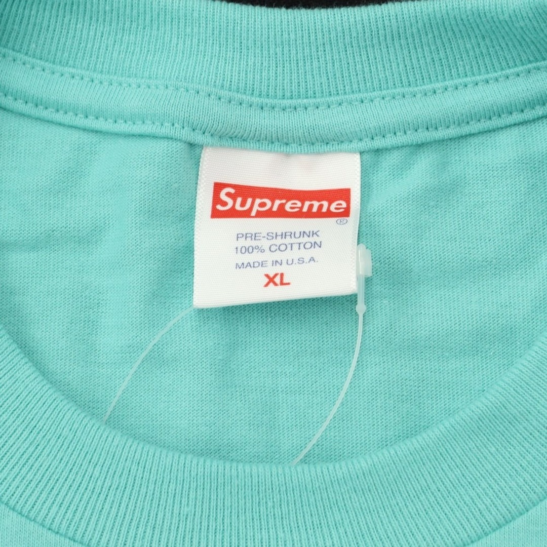 【中古】シュプリーム Supreme 2023年春夏 Strawberries Tee コットン 半袖 クルーネック Tシャツ ミントグリーン【サイズXL】【メンズ】