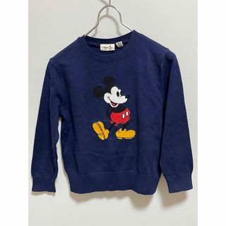 ディズニー(Disney)の【UNIQLO】ユニクロ ディズニー コラボ ミッキー 長袖 ニット 120(ニット)