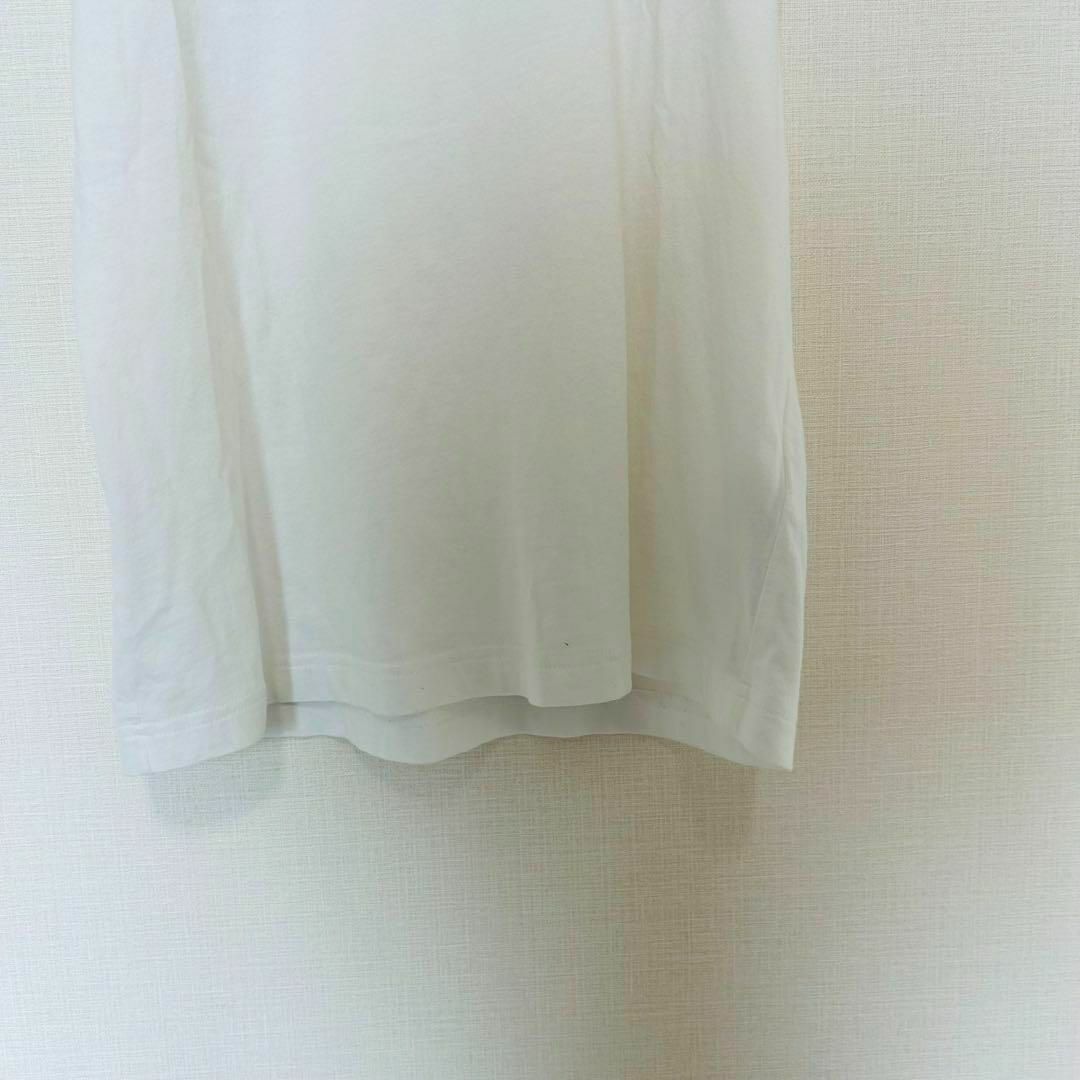 【美品】ディーゼル　剥がれロゴ　ロゴTシャツ　ロゴプリント　ホワイト　S