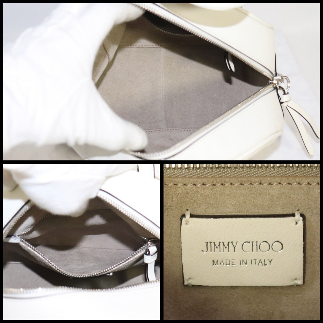 JIMMY CHOO - ジミーチュウ レザー ヴァレンヌ ボーリング ミニ JIMMY CHOO - ジミーチュウ レザー ヴァレンヌ ボーリング ミニ