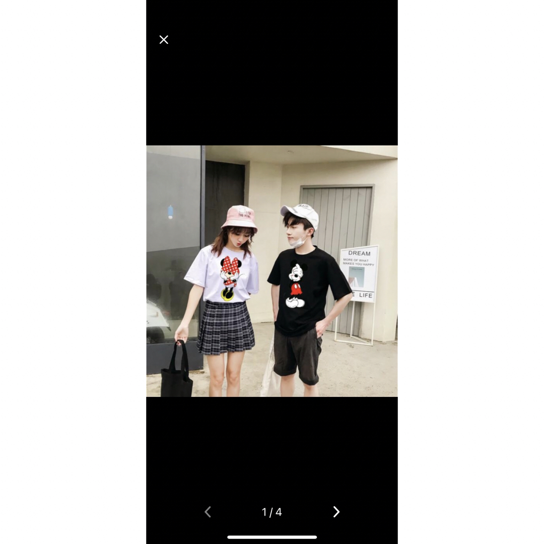 ぴっぴ様専用ページ 黒ミッキー XL 黒ミニーL メンズのトップス(Tシャツ/カットソー(半袖/袖なし))の商品写真