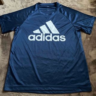 アディダス(adidas)のアディダス半袖 Tシャツ Ｌサイズ　ネイビー(Tシャツ/カットソー(半袖/袖なし))