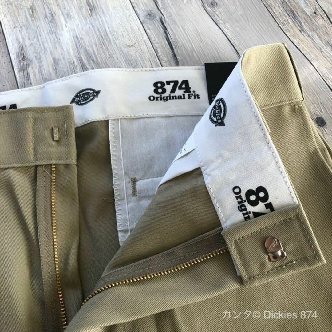 Dickies(ディッキーズ)の【新品・送料無料】34×30 ベージュ ディッキーズ 874 ワークパンツ チノ メンズのパンツ(ワークパンツ/カーゴパンツ)の商品写真