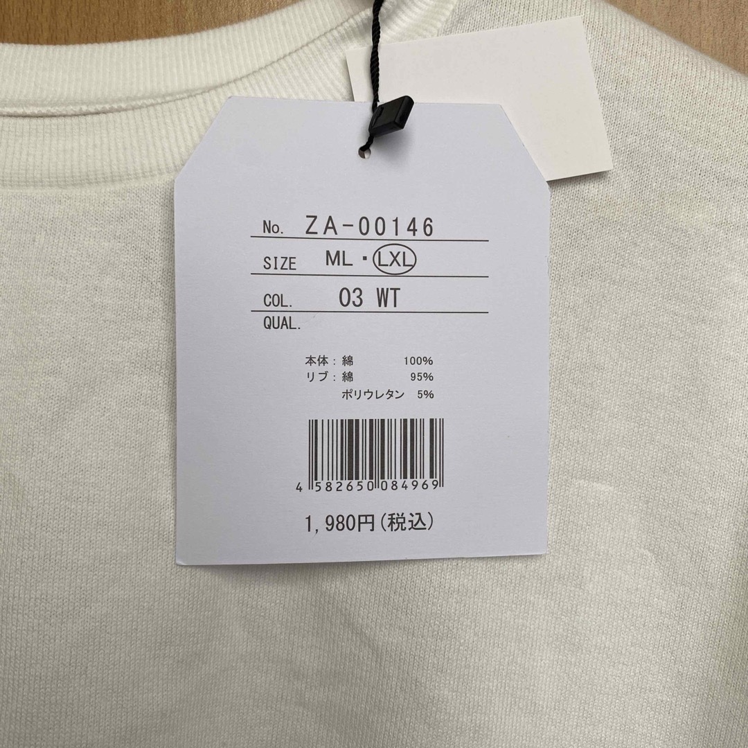 antiqua(アンティカ)のantique  バスクTシャツ　新品タグ付き　ホワイト レディースのトップス(Tシャツ(半袖/袖なし))の商品写真