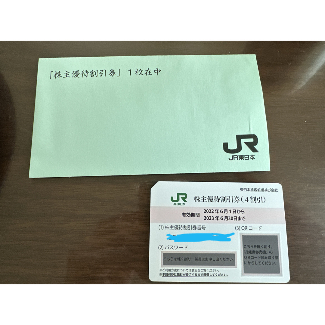 （ひで様専用）JR東日本株主優待割引券（4枚） チケットの優待券/割引券(その他)の商品写真