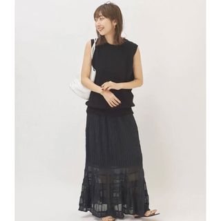 プラージュ(Plage)の美品★PLAGE クレープティアードスカート　36(ロングスカート)