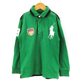 ポロラルフローレン(POLO RALPH LAUREN)のポロ・ラルフローレン 長袖ポロシャツ ビッグポニーロゴ トップス キッズ 男の子用 122      サイズ グリーン POLO RALPH LAUREN(Tシャツ/カットソー)