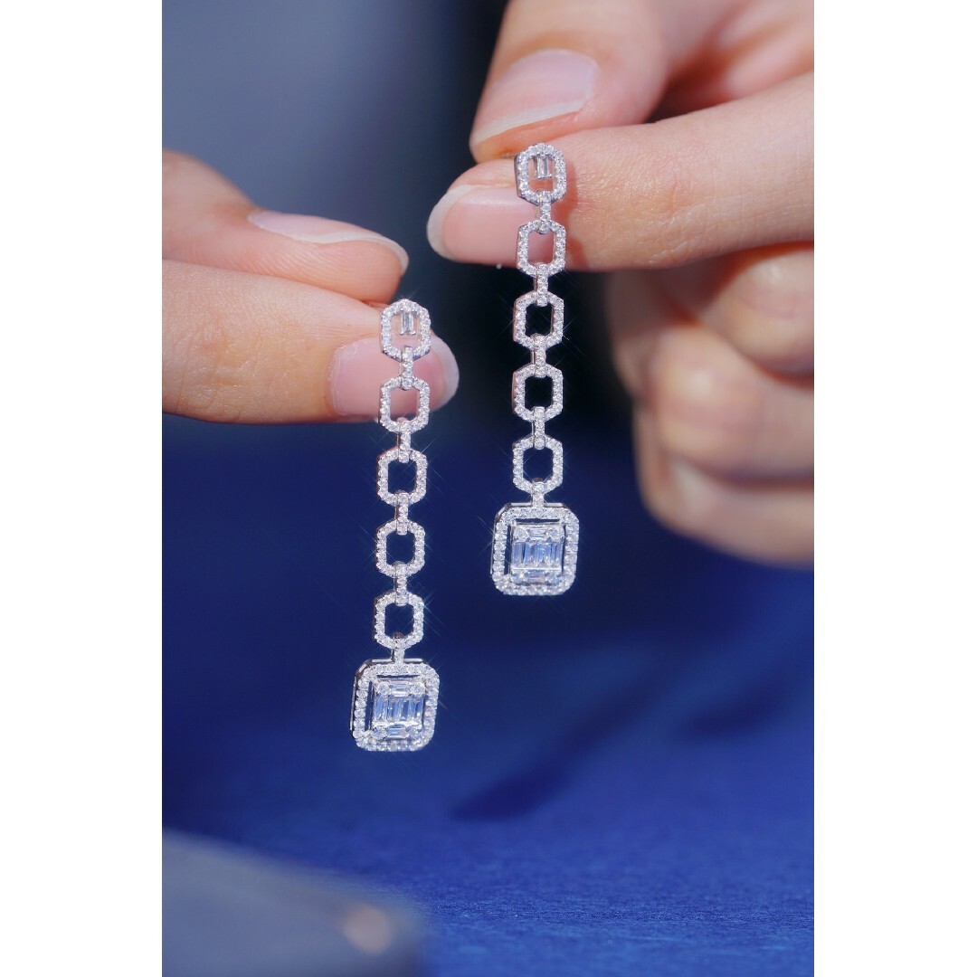 天然ダイヤモンドピアス0.8ct k18 天然ダイヤモンドピアス0.8ct k18