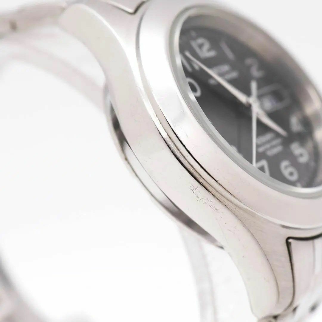 《人気》RICOH 腕時計 ブラック ソーラー デイデイト 10気圧防水 2