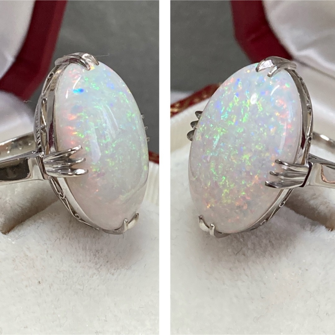 Pm900 10.45ct 大粒のオパールリング 指輪 の通販 by hana's Pm900 10.45ct 大粒のオパールリング 指輪 の通販 by hana's