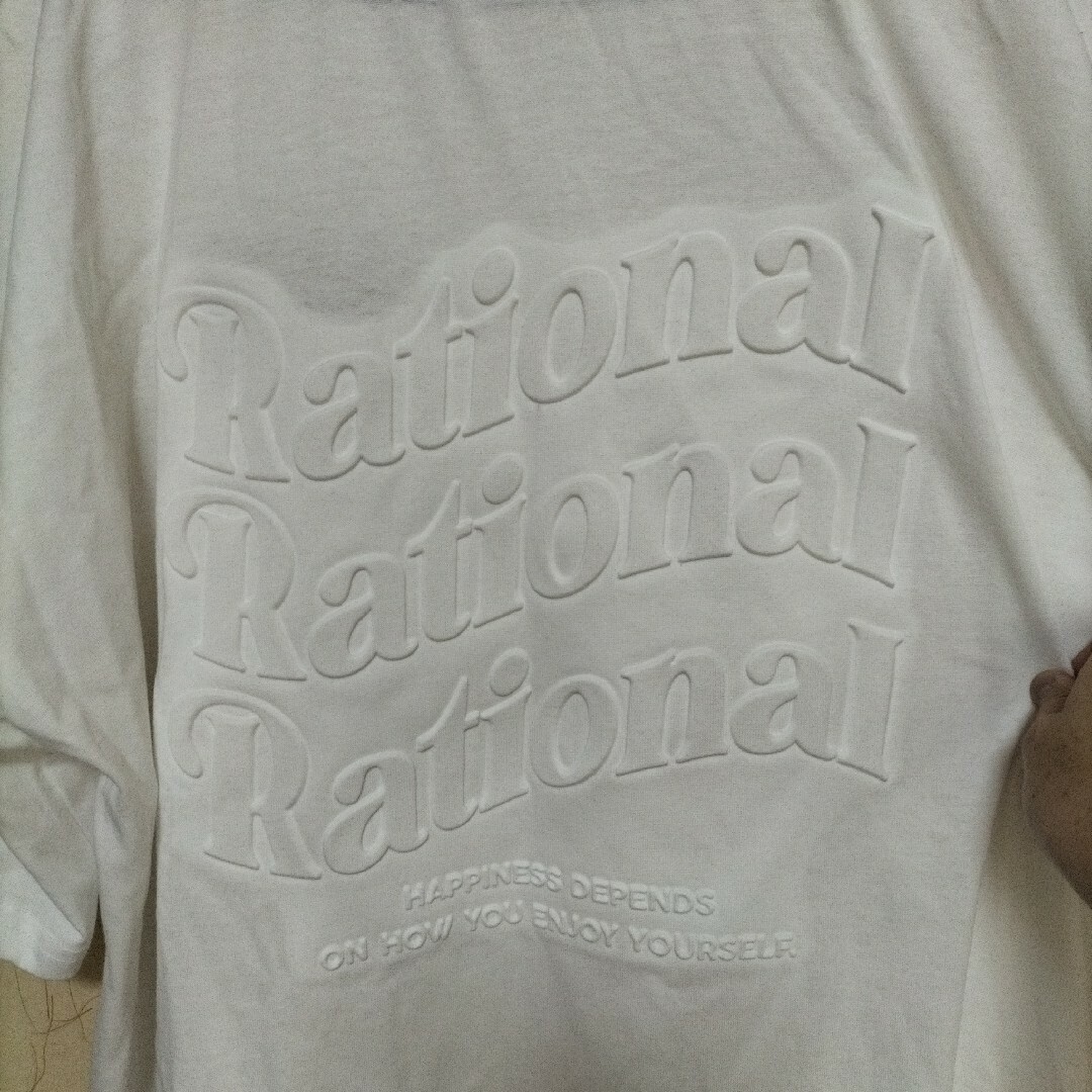 白  ビッグTシャツ レディースのトップス(Tシャツ(半袖/袖なし))の商品写真