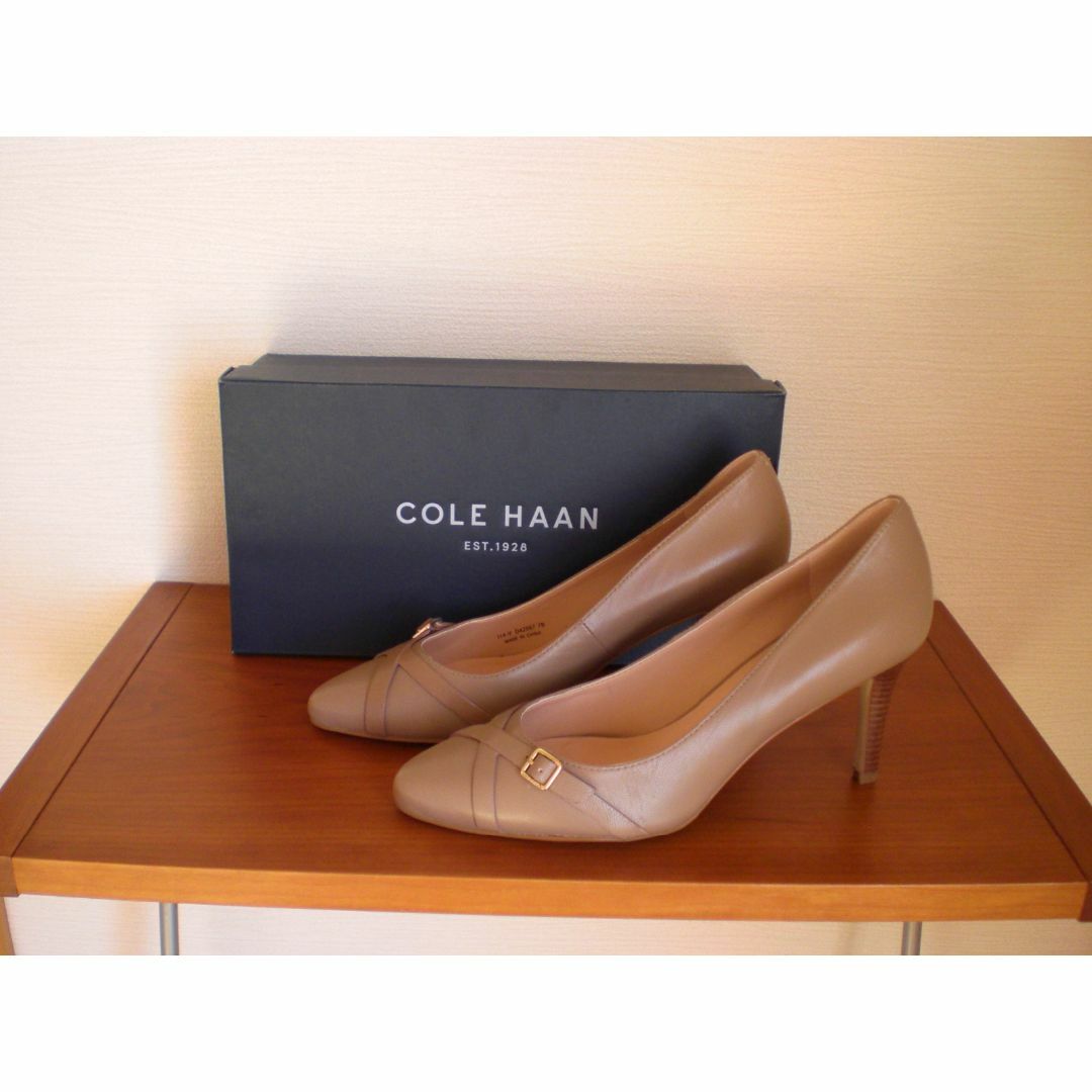 COLE HAAN フラットパンプス 24cm 極美品 ブラック コールハーン