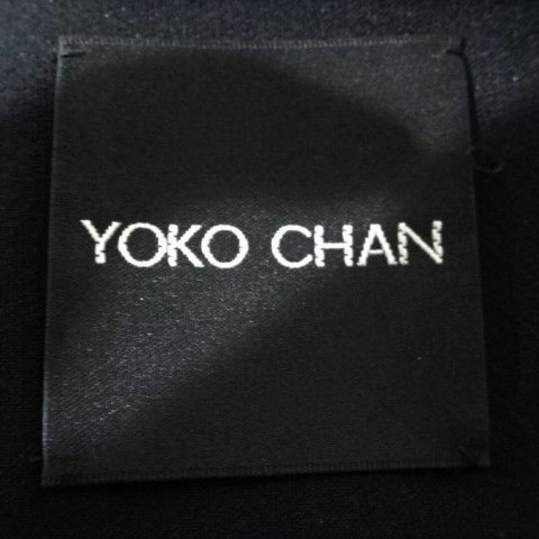 YOKO CHAN(ヨーコチャン)の専用YOKO CHAN ヨーコチャンノーカラーコート36ブラック レディースのジャケット/アウター(スプリングコート)の商品写真