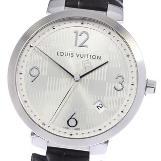 ルイヴィトン(LOUIS VUITTON)のルイ・ヴィトン LOUIS VUITTON Q1D01 タンブール ダミエ デイト クォーツ メンズ 内箱付き_756022(腕時計(アナログ))