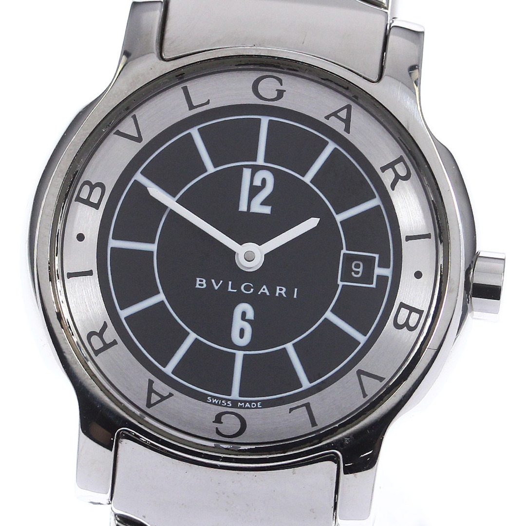 ブルガリ BVLGARI ST29S ソロテンポ デイト クォーツ レディース 良品 _752329【ev10】