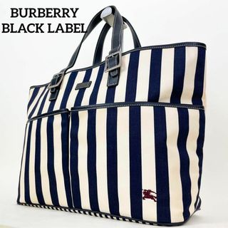 バーバリーブラックレーベル(BURBERRY BLACK LABEL)の《未使用品》大容量 BURBERRY メンズ  キャンバス レザー トートバッグ(トートバッグ)