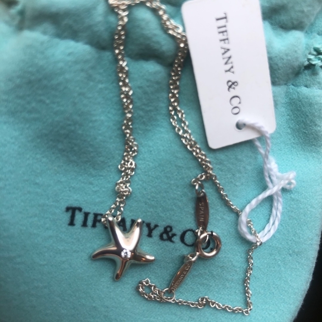 Tiffany & Co.(ティファニー)のティファニー　ネックレス　シルバー ネックレス　ヒトデ　ダイヤ　スターフィッシュ レディースのアクセサリー(ネックレス)の商品写真