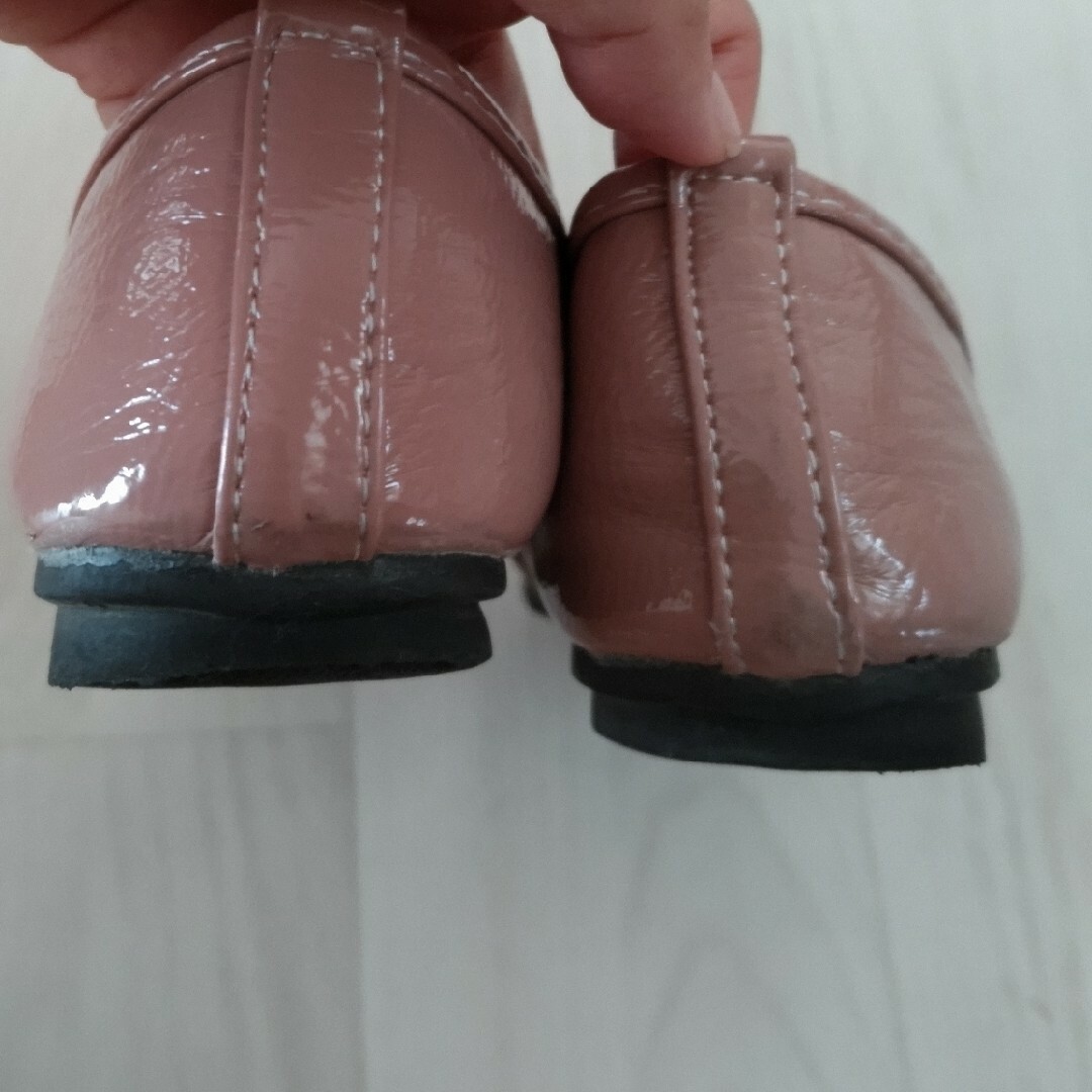 フォーマルシューズ　ピンク　フラットシューズ　19.5 20 20.5 キッズ/ベビー/マタニティのキッズ靴/シューズ(15cm~)(フォーマルシューズ)の商品写真