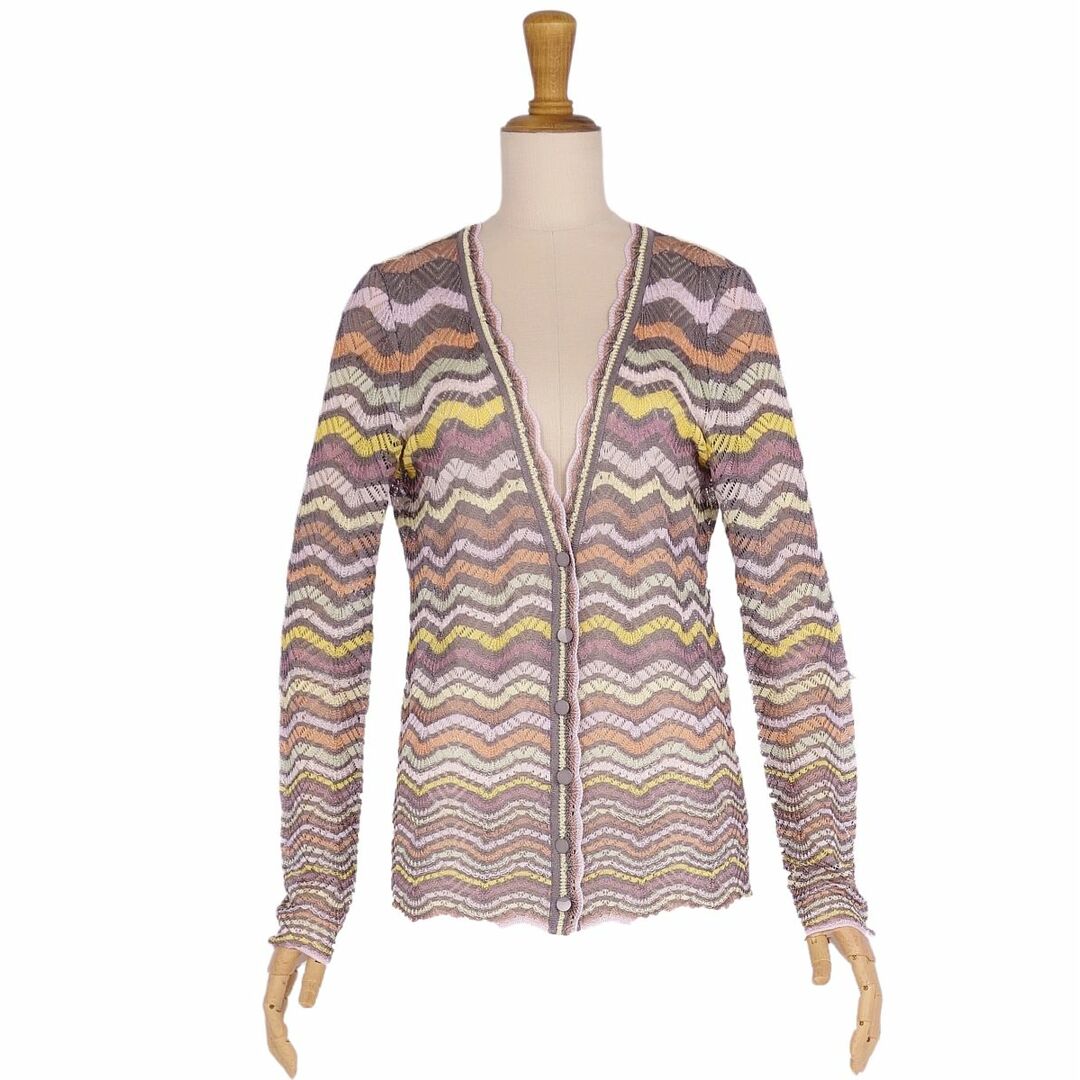 MISSONI ミッソーニ　ニット　カーディガン　マルチカラー　総柄　レディースレディースカーディガン