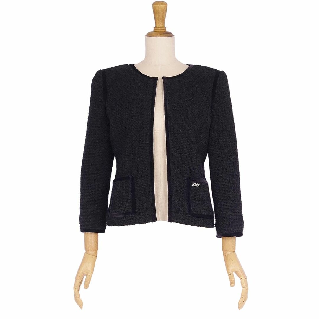 FOXEY - 美品 フォクシー FOXEY ジャケット ノーカラー FOXEY - 美品 フォクシー FOXEY ジャケット ノーカラー