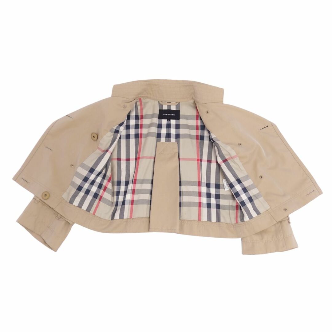 バーバリー BURBERRY コート トレンチコート ショート丈 コットン100％ アウター レディース 38(M相当) ベージュ