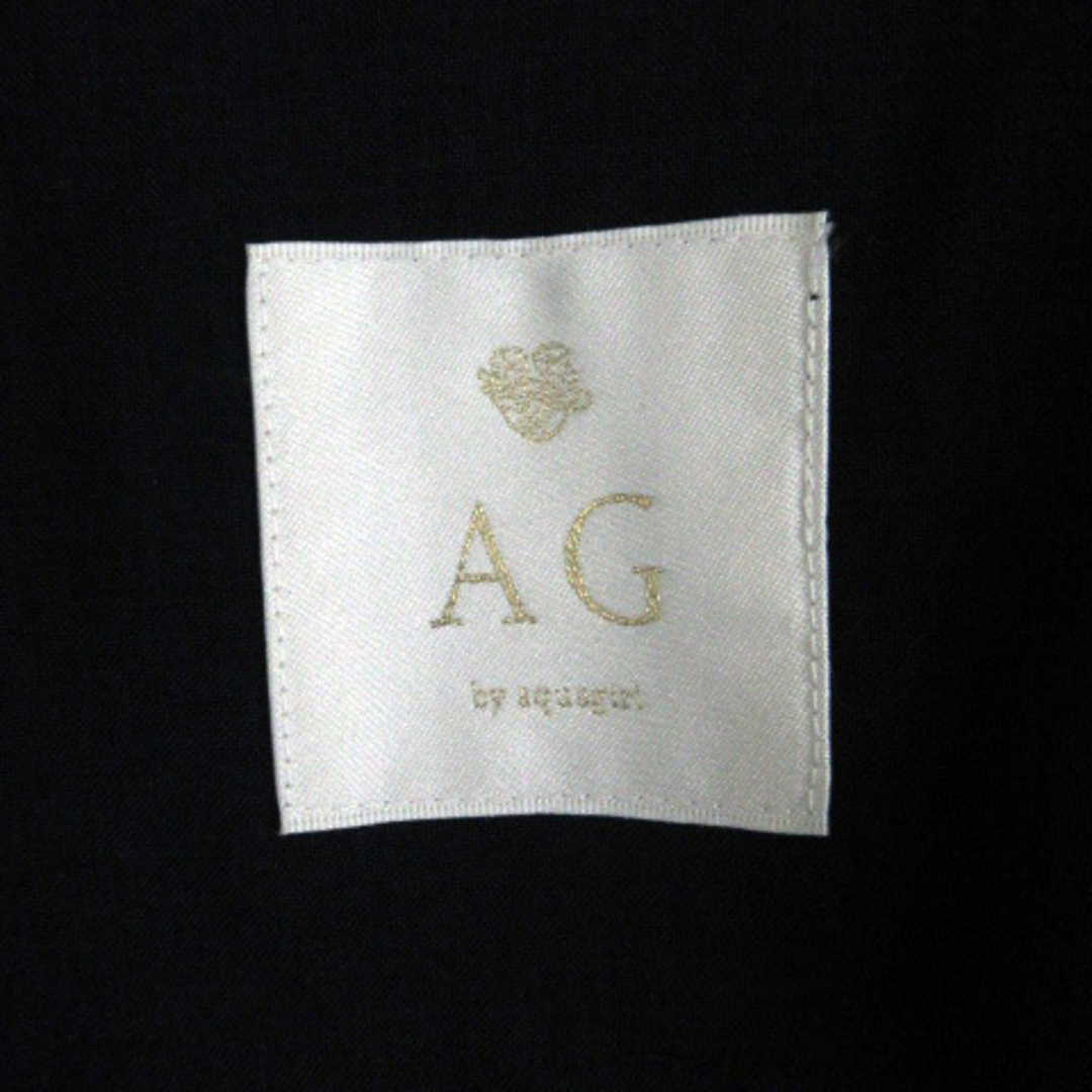 AG by aquagirl(エージーバイアクアガール)のエージーバイアクアガール テーラードジャケット ミドル丈 ダブルボタン S 紺 レディースのジャケット/アウター(その他)の商品写真