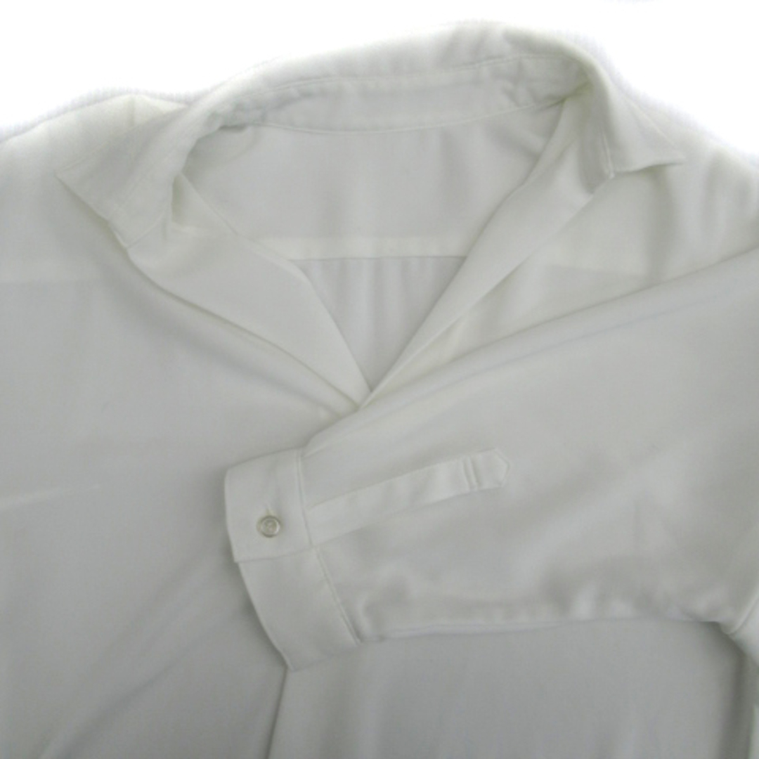 JUSGLITTY(ジャスグリッティー)のジャスグリッティー ブラウス シャツ 長袖 スキッパーカラー 1 白 ホワイト レディースのトップス(シャツ/ブラウス(長袖/七分))の商品写真