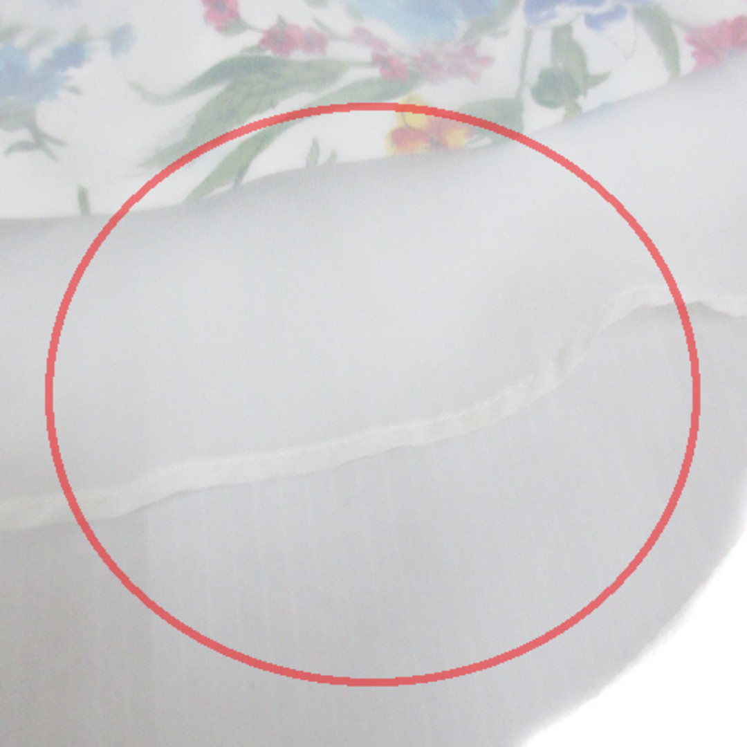SNIDEL(スナイデル)のスナイデル フレアスカート ロング丈 花柄 マルチカラー F 白 青 /FF5 レディースのスカート(ロングスカート)の商品写真