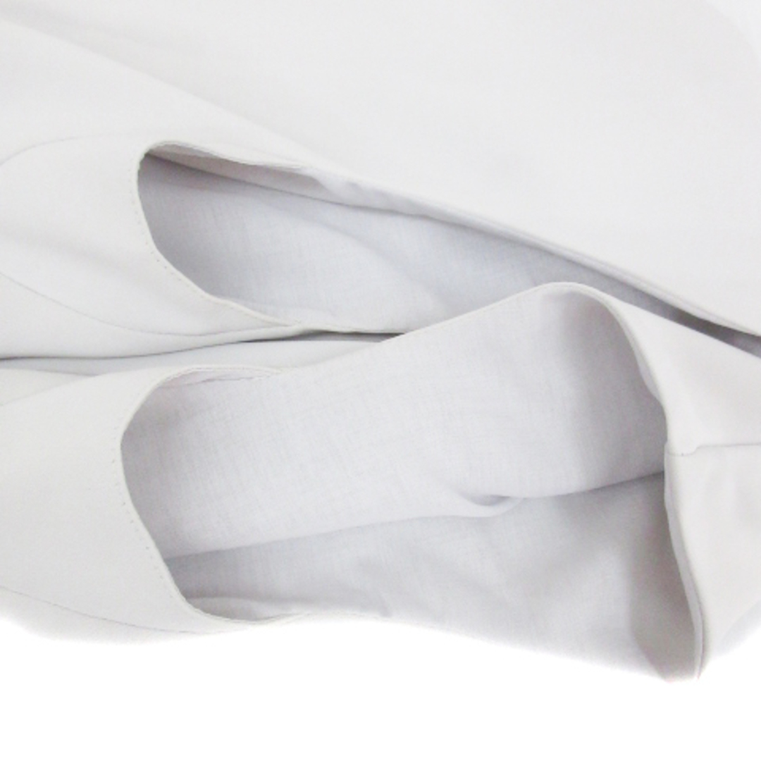 Mystrada(マイストラーダ)のマイストラーダ ブラウス カットソー フレンチスリーブ 36 ライトグレー 白 レディースのトップス(シャツ/ブラウス(半袖/袖なし))の商品写真