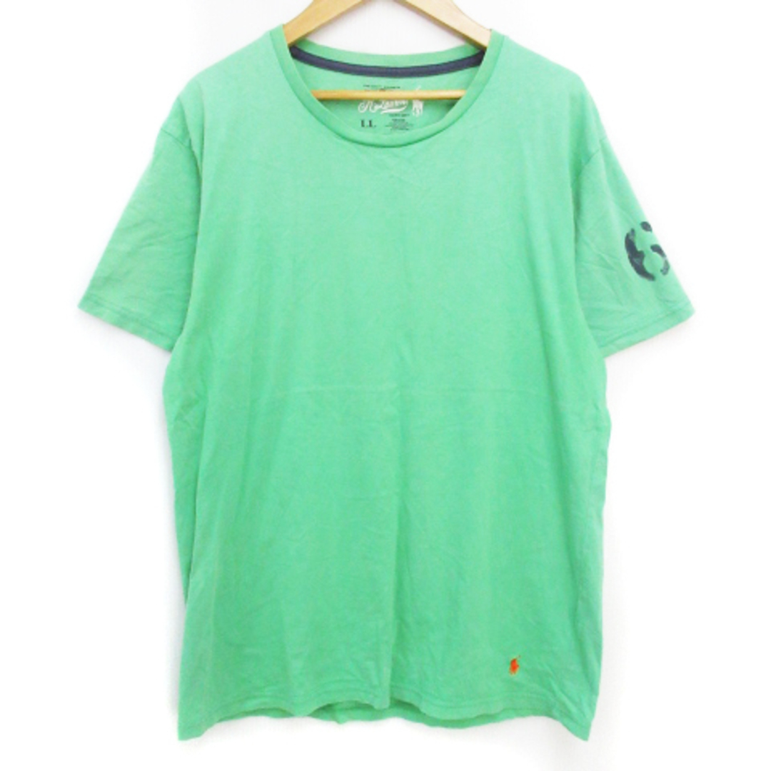 Ralph Lauren(ラルフローレン)のラルフローレン Tシャツ カットソー 半袖 クルーネック LL 黄緑 /FF23 メンズのトップス(Tシャツ/カットソー(半袖/袖なし))の商品写真