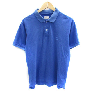 コーエン(coen)のコーエン coen ポロシャツ 半袖 ポロカラー 刺繍 L 青 ブルー(ポロシャツ)