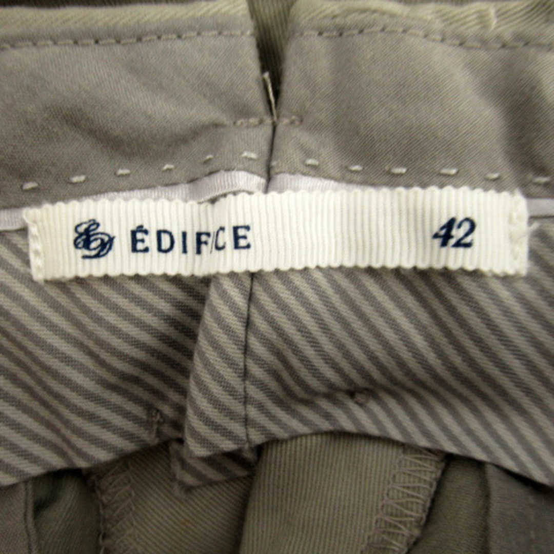 EDIFICE(エディフィス)のエディフィス チノパン スラックス テーパードパンツ アンクル丈 42 グレー メンズのパンツ(チノパン)の商品写真