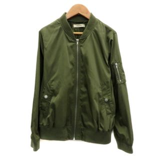 ダブルクローゼット(w closet)のダブルクローゼット MA‐1 ブルゾンジャケット ミドル丈 M カーキ(ブルゾン)