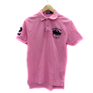 ポロラルフローレン(POLO RALPH LAUREN)のポロ バイ ラルフローレン ポロシャツ 半袖 ビッグポニー 鹿の子 XS ピンク(ポロシャツ)