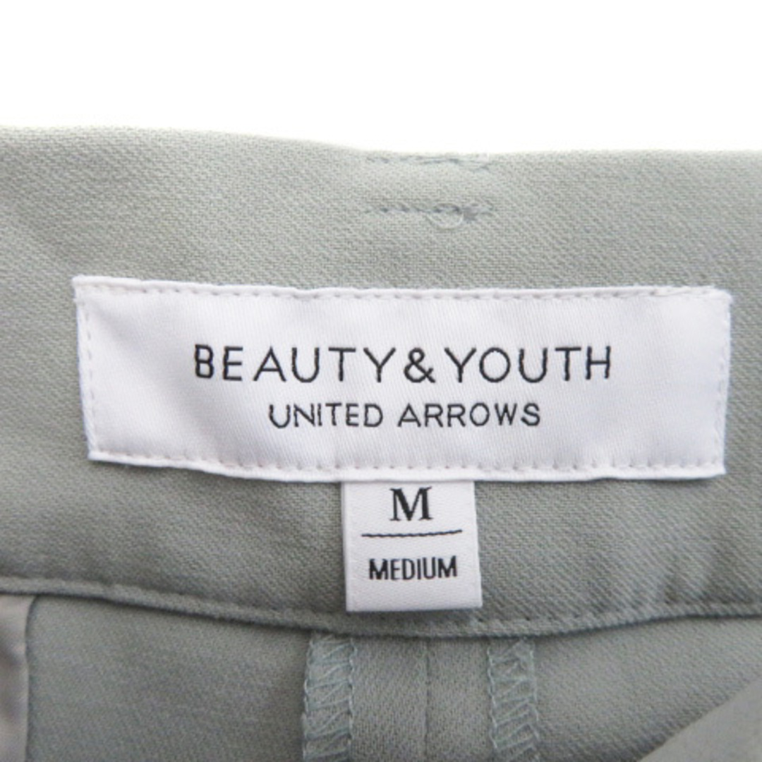 BEAUTY&YOUTH UNITED ARROWS(ビューティアンドユースユナイテッドアローズ)のユナイテッドアローズ ビューティー&ユース ワイドパンツ ロング丈 無地 M 緑 レディースのパンツ(その他)の商品写真