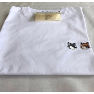 メゾンキツネ(MAISON KITSUNE')のMAISON KITSUNE  ダブルFOXパッチ Tシャツ 半袖(Tシャツ(半袖/袖なし))