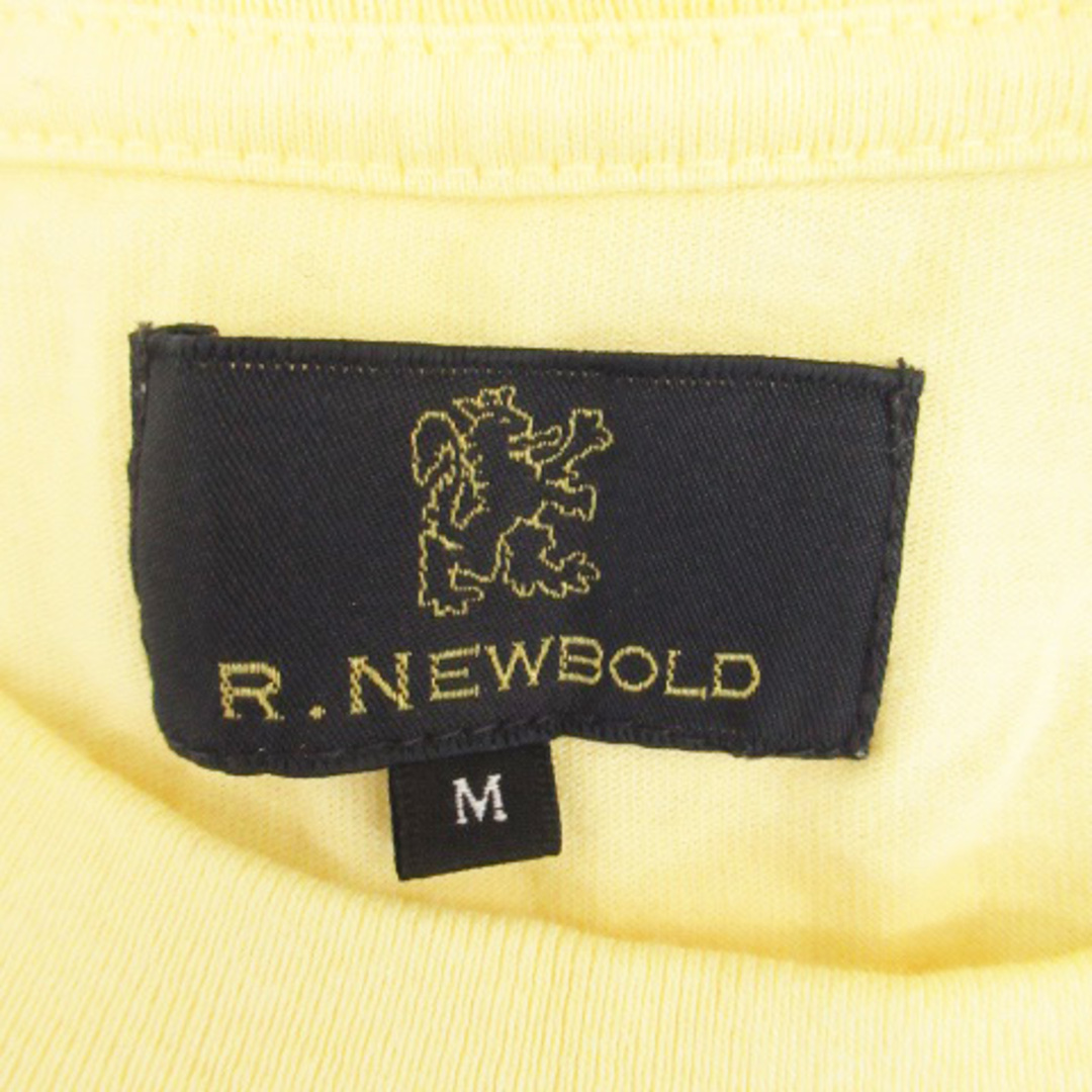 R.NEWBOLD(アールニューボールド)のアールニューボールド Tシャツ カットソー ラウンドネック プリント M 黄色 メンズのトップス(Tシャツ/カットソー(半袖/袖なし))の商品写真