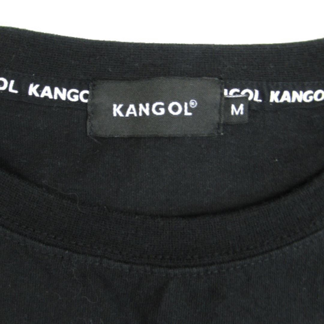 KANGOL(カンゴール)のカンゴール KANGOL Tシャツ カットソー プリント ロゴ刺繍 M 黒 メンズのトップス(Tシャツ/カットソー(七分/長袖))の商品写真