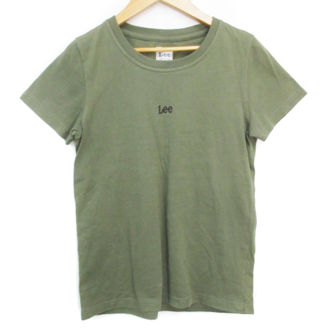 Lee(リー)のリー LEE Tシャツ カットソー 半袖 ロゴプリント S カーキ /FF33 レディースのトップス(Tシャツ(半袖/袖なし))の商品写真