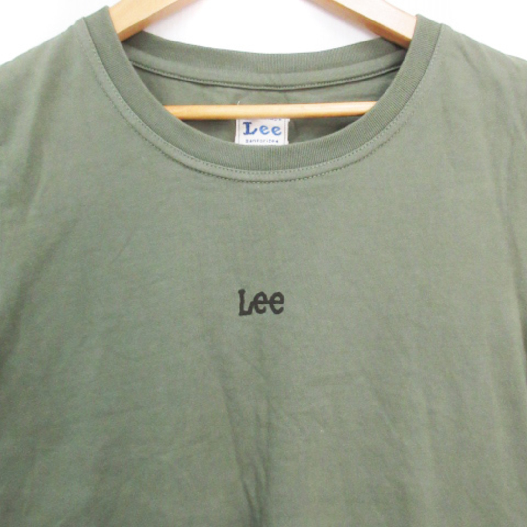 Lee(リー)のリー LEE Tシャツ カットソー 半袖 ロゴプリント S カーキ /FF33 レディースのトップス(Tシャツ(半袖/袖なし))の商品写真