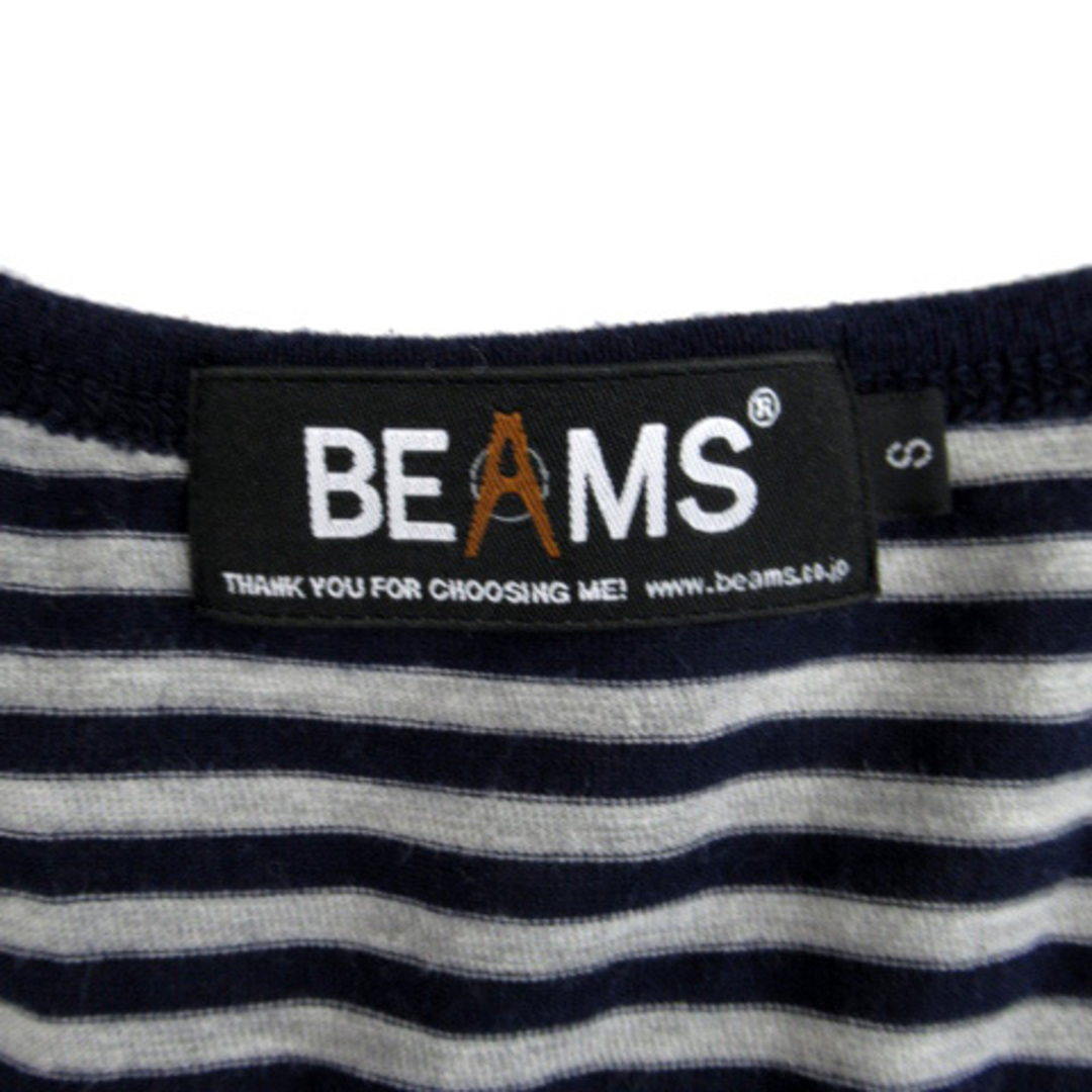 BEAMS(ビームス)のビームス BEAMS Tシャツ カットソー ラウンドネック ボーダー柄 S 紺 メンズのトップス(Tシャツ/カットソー(七分/長袖))の商品写真