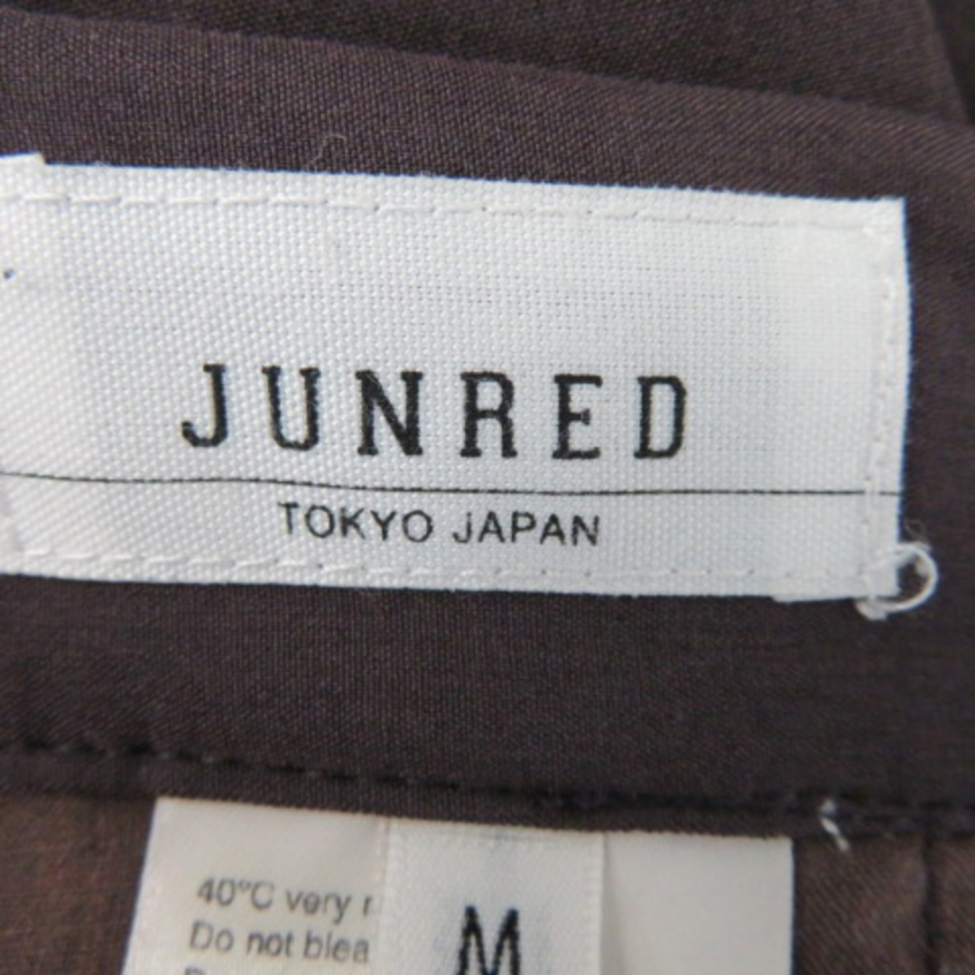 JUNRED(ジュンレッド)のジュンレッド テーパードパンツ スラックス アンクル丈 無地 M パープル レディースのパンツ(その他)の商品写真