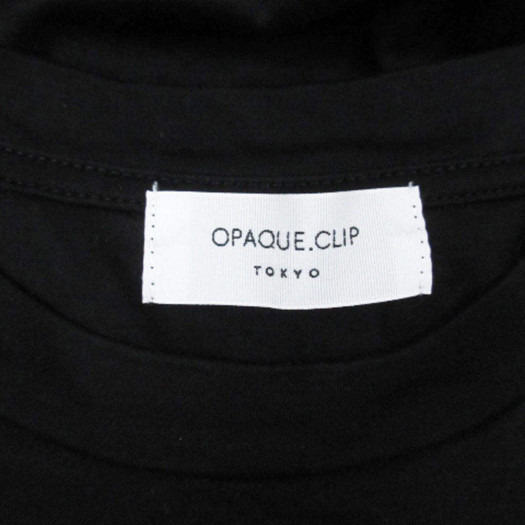 OPAQUE.CLIP(オペークドットクリップ)のオペークドットクリップ カットソー Tシャツ 長袖 無地 S 黒 /FF46 メンズのトップス(Tシャツ/カットソー(七分/長袖))の商品写真