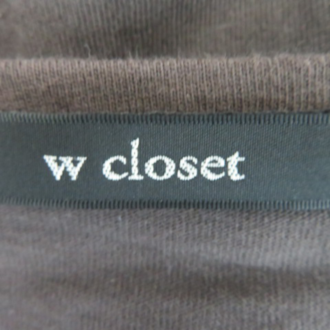 w closet(ダブルクローゼット)のダブルクローゼット カットソー 半袖 ラウンドネック フリル 無地  レディースのトップス(カットソー(半袖/袖なし))の商品写真